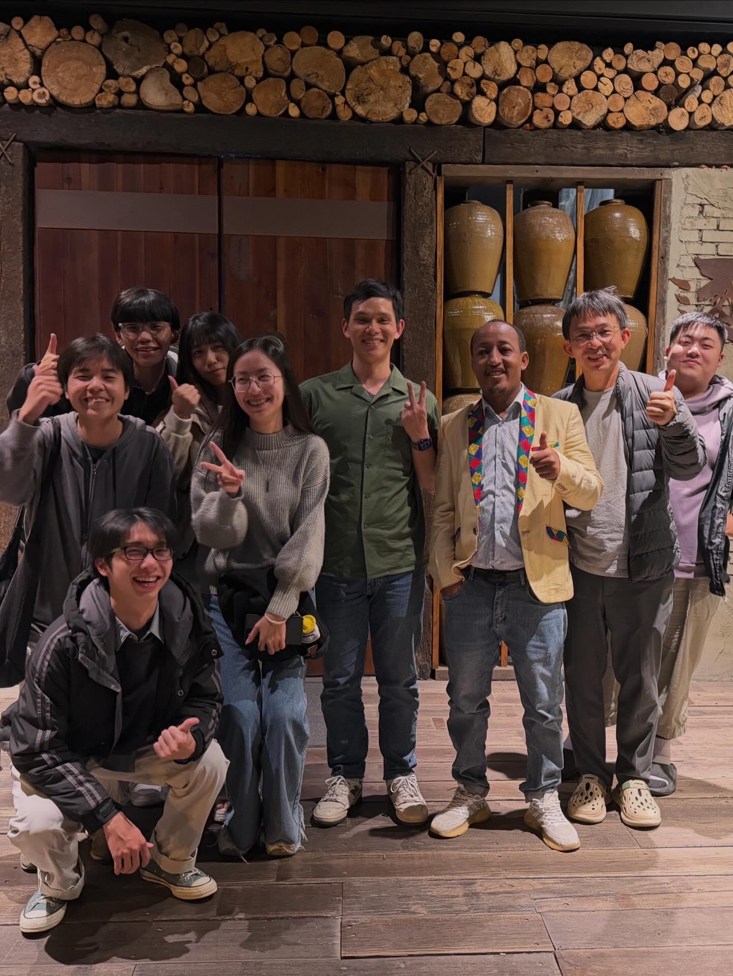 Lab dinner photo